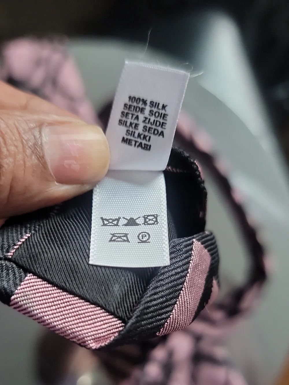 Burberry Check Silk Tie